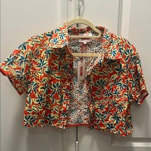 SOLID & STRIPED Vibrant Patterned Shirt